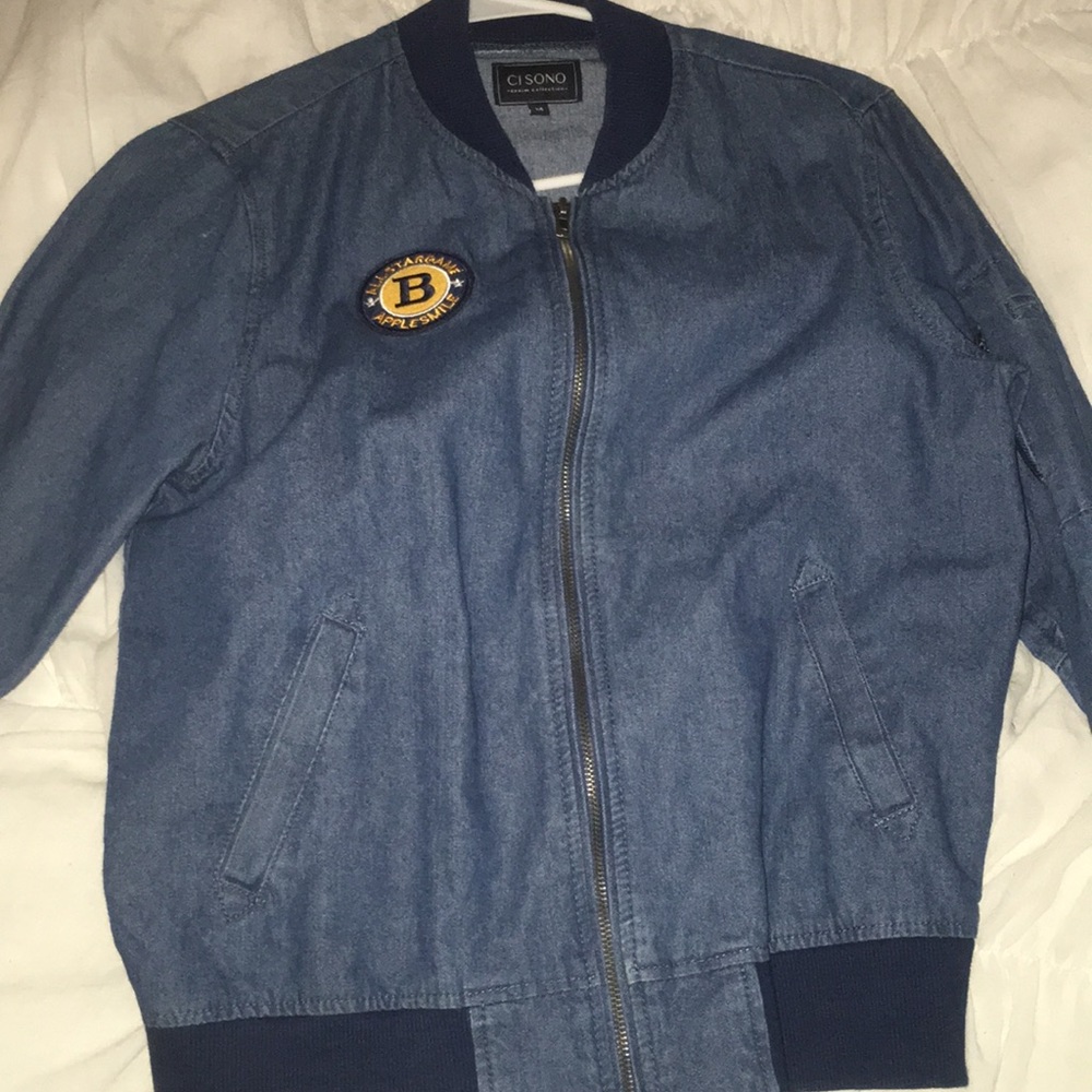 Jean bomber jacket